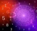 Astrologischer Kreis mit überfliegenden Zahlen  Astrologischer Kreis mit überfliegenden Zahlen