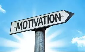 Motivations-Schriftzug im Pfeil Motivations-Schriftzug im Pfeil