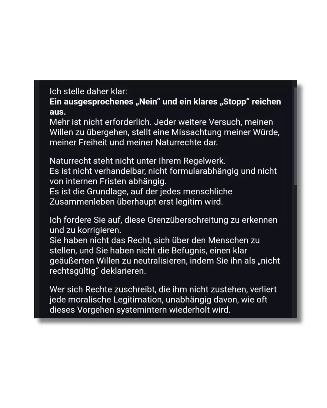 Schreiben 7 - ungültige Adresse