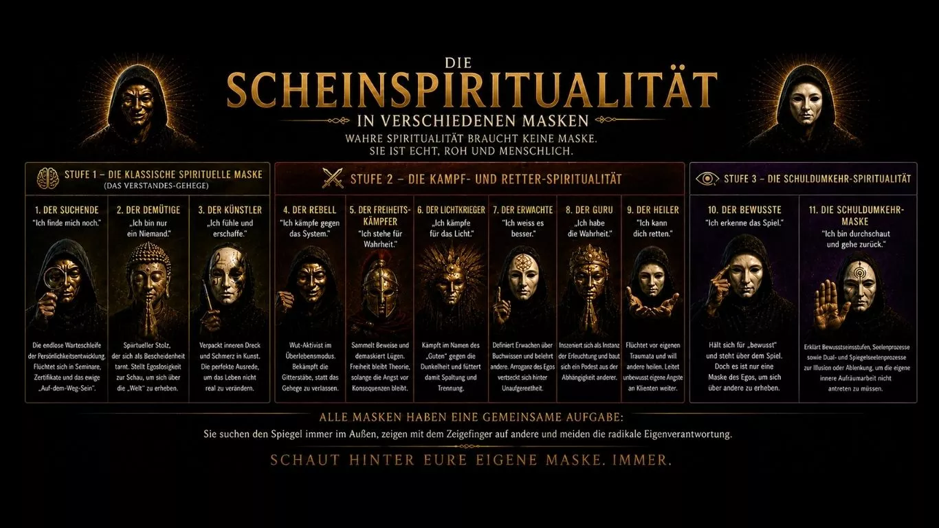 Scheinspiritualität - Masken